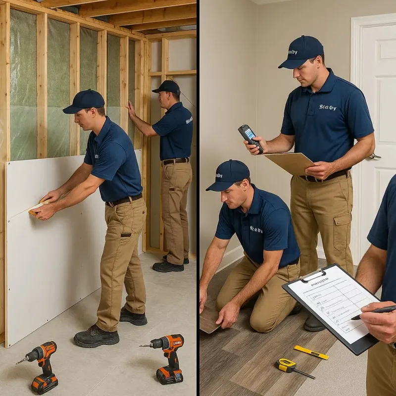 Repairs and Reconstruction process in Lawrenceburg, TN